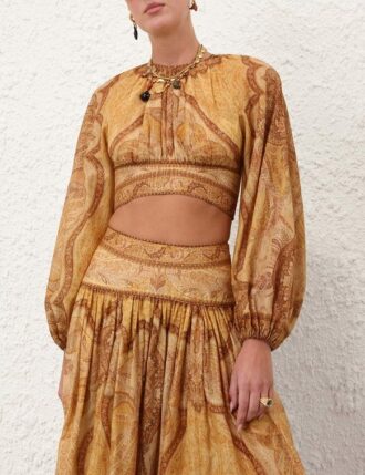 Wanderlust Bodice  Tapestry Mustard Multi Online