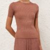 Wanderlust Metallic Tee Metallic Dusty Rose Online Wanderlust Metallic Tee Metallic Dusty Rose Online