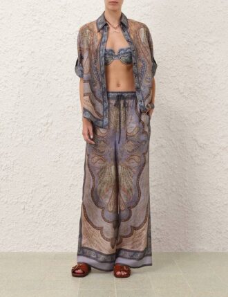 Wanderlust Relaxed Pant Tapestry Blue Multi Online Wanderlust Relaxed Pant Tapestry Blue Multi Online